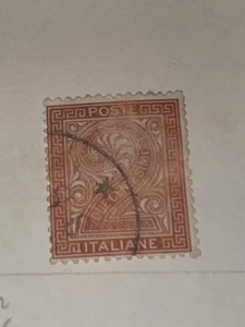  Estampilla vintage de 2 centavos de Italia usada - #F707 - Imagen 1 de 1