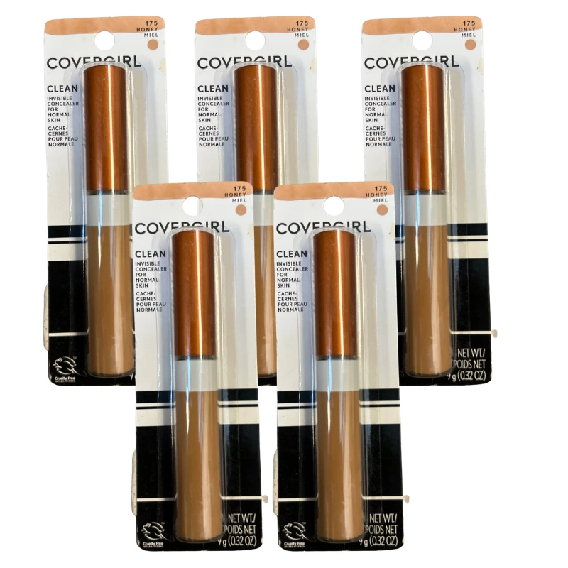 5pk COVERGIRL Clean Invisible Concealer 175 Honey Miel Medium Shade - Image 1 of 2