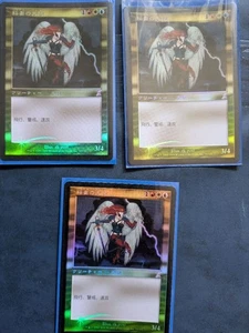 MTG Lightning Angel Foil Set of 3 Japanese Time Spiral Creatures - Picture 1 of 1