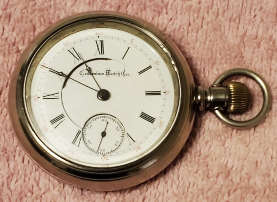 Reloj Bolsillo 1888 Columbus 18s Modelo 2 Grado 93 15j SW/LS Para Reparación Foto 1 de 4