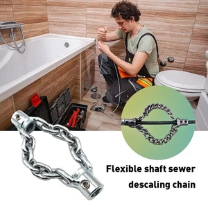 Flexible Shaft Sewer Descaling Chain MultiPurpose PVC Pipe Maintenance-Tools - Foto 1 di 12