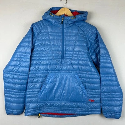 Outdoor Research Down Baja Pullover Puffer Jacket Blue/Red 268499 Women's Size M - Image 1 of 4