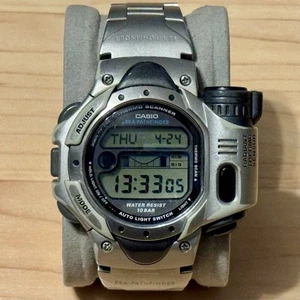 Casio Sea Pathfinder SPF-10 Radiant Thermo Scanner Tide Moon Metal Digital Watch - Picture 1 of 11