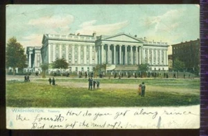 Tucks WASHINGTON TREASURY cartolina d'epoca 1906 - Foto 1 di 1