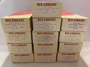 Red Caboose HO Scale Type 103W 10,000 Gallon Tank Car Kits each sold separately - Picture 1 of 58
