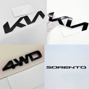 Matt Black Emblem (Fits: 2022 2024 Kia Sorento : MQ4) - Bild 1 von 8