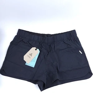Prana Shorts Womens Large Arch Workout Black Stretch Hiking Workout Pockets - Picture 1 of 6