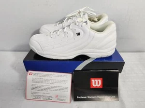 Wilson Pro Staff Intrigue IV Leather Tennis Shoes (S1495) - Women's US 8, White - Picture 1 of 10