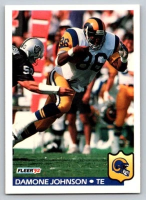 1992 Fleer - #215 Damone Johnson - Image 1 of 2