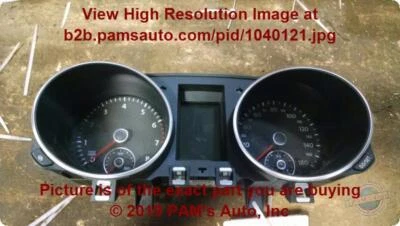 Used Speedometer Gauge fits: 2010 Volkswagen Golf gti exc. City Htbk MPH multifu - Image 1 of 4