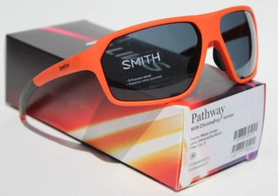SMITH OPTICS Pathway Sunglasses Matte Cinder Red/ChromaPop Black NEW $149 - Image 1 of 4