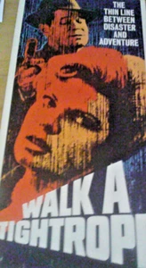 Walk A Tightrope 1964 Insert Poster 14x36" Dan Duryea Patricia Owens Film Noir - Picture 1 of 5