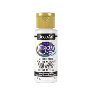 DecoArt DA-01 Americana Acrylic Paint 2-Ounce Titanium Fl Oz (Pack of 1) Snow... - Picture 1 of 1
