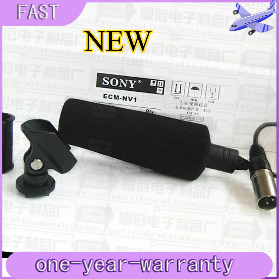 ECM-NV1 Original SONY Video Camera Interview Recording Microphone Condenser Mic - Image 1 of 4