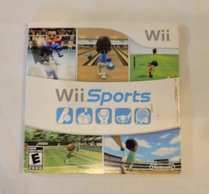 Wii Sports Game Original Cardboard Sleeve Nintendo Wii w/ Manual - No Game - Picture 1 of 4