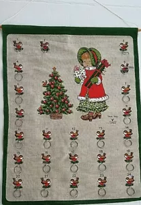 Vintage Christmas Countdown Advent Calendar Sarah Kay Valentine Australia .New - Picture 1 of 12