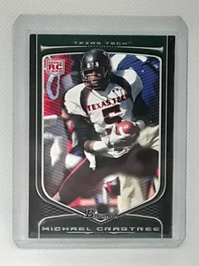 Michael Crabtree 2009 Bowman Football - RC #114 - Texas Tech - Picture 1 of 2