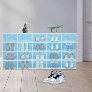 20tlg Schuhbox Schuhkarton Schuhe Aufbewahrungsbox Kunststoffbox Shoe Box - Bild 1 von 16