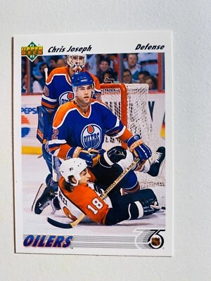 1991 UPPER DECK #436 CHRIS JOSEPH NM-MT NHL HOCKEY CARD - Image 1 of 2