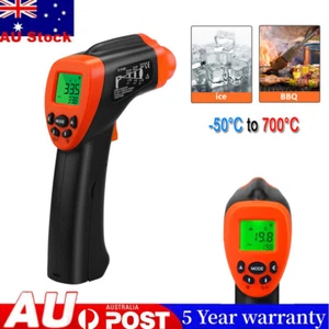 Pistola de temperatura termómetro infrarrojo láser digital sin contacto LCD IR medidor de temperatura - Imagen 1 de 12