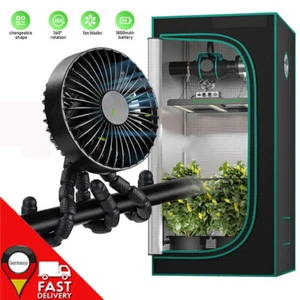 Grow Ventilator 360° Drehung 3-Stufen Flexibler Schwenkbar für Zelt Grow Box Fan - Bild 1 von 17