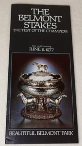 Belmont Stakes 1977 Seattle Slew Original Official Horse Racing Program - Picture 1 of 9