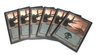 Magic The Gathering PORTAL Swamp Land #1 Play Wear MTG (6 cards) - Image 1 of 3