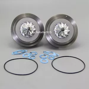 Pair Upgrade Turbo Cartridge Chra for 2010-15 Ford Flex Lincoln Ecoboost V6 3.5L - Foto 1 di 12