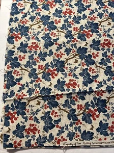 A Tapestry Of Time Quilting Heirlooms RJR Fabric 2 Yards X 44” Leaves Berries - Picture 1 of 3