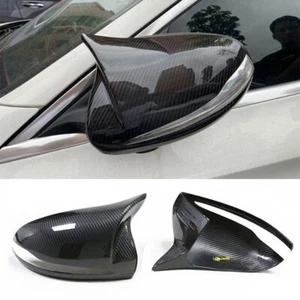 For Mercedes Benz W205 C43 C63GLC Cover Caps Carbon Fiber Side Mirror Cover Cap  - Picture 1 of 7