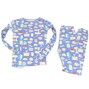Carters Girls Sweet Treats Long Sleeve Pajamas Shirt & Pant Set Size 12 FLAWED - Picture 1 of 8