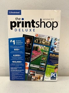 Broderbund The PrintShop Deluxe Software Version 3.5 For Windows PC DVD-ROM Disc - Picture 1 of 4