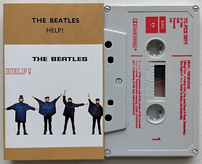 THE BEATLES - HELP! (TCPCS3071) EARLY 1980s UK CASSETTE TAPE RED PRINT - Image 1 of 3