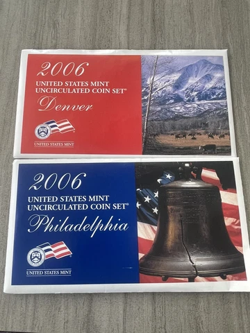 2006 P&D  United States Mint Uncirculated Coin Set - Sealed w/ COA - 20 US Coins Cover