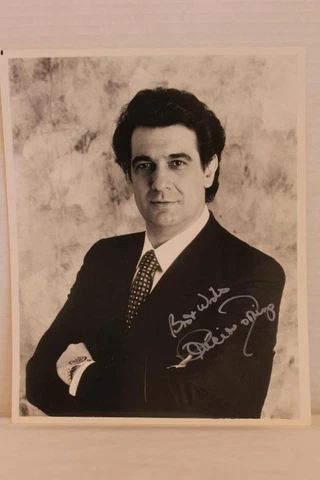 Vtg Signed / Autographed 8x10 Glossy PHOTO Opera Singer PLACIDO DOMINGO (10) Cover