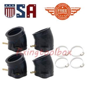 Fits Yamaha XS1100 1978-1982 XJ1100 1982 4pcs Carburetor Intake Manifold Boot US - Picture 1 of 9