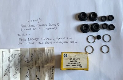 Kit Reparación Cilindro Rueda Trasera Ford Escort RS & México, 1300 Sport & Ghia, SP4035 Foto 1 de 2
