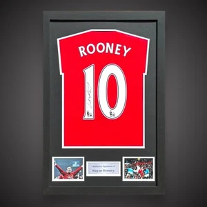 Framed Wayne Rooney Hand Signed Manchester United 2023/2024 Shirt With COA £175 - Picture 1 of 9