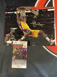 Lamar Odom Los Angeles Lakers 8x10 Picture Autographed JSA - Picture 1 of 3