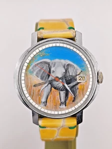 Piece Unique Watch Vostok Artwork Elephant Men Soviet Wostok 2414 - Picture 1 of 16