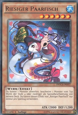 YuGiOh Riesiger Paarfisch DOCS-DE037 Rare NM 1st - Bild 1 von 2