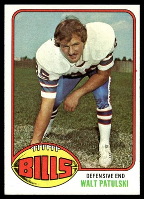1976 Topps WALT PATULSKI #358 Buffalo Bills - Image 1 of 2
