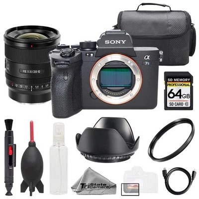 Sony a7S III + Sony FE 20 мм f/1.8 G объектив + 64GB + сумка + УФ-фильтр - базовый комплект - Изображение 1 из 4