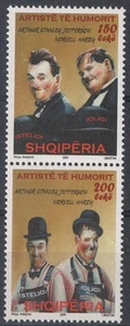 ALBANIA 2009 Stan Lauer e Oliver Hardy 2v MNH** - Bild 1 von 1