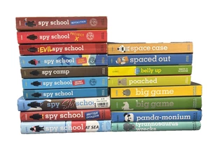 Stuart Gibbs Series Mixed Lot of 18 Spy School-Moon Base Alpha-FunJungle - Picture 1 of 1