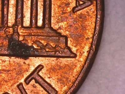 1969 D Floating Roof Lincoln Memorial Penny Error No FG - Image 1 of 4