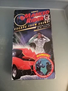 Saban's MASKED RIDER Escape From Edenoi VHS Video Tape Tokusatsu Action 1995 - Imagen 1 de 3