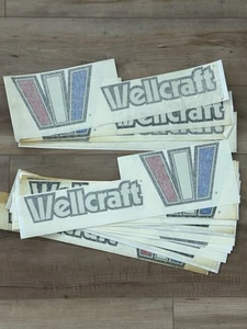 Lot Of BIG Wellcraft Marine Genuine OEM Vinyl Decals 12 Port & 4 Stbrd 6”x20” - Bild 1 von 6