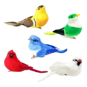 Artificial Birds Fake Birds Christmas Tree Ornaments Foam Realistic Feather - Picture 1 of 7