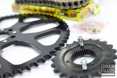 Kit de piñón de transmisión por cadena 21/50 + cadena Harley Davidson XL883 1200 Sportster Stunt Foto 1 de 4